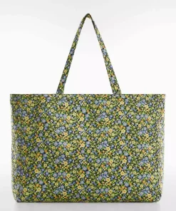 طرحدار گل ها تابستانی کیف برند MANGO کد 1749921075