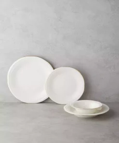 سرویس غذاخوری چینی 6نفره 24تکه طلایی برند English Home کد 1750188189