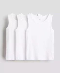 بالا پنبه ای بدون آستین برند H&M کد 1750871841