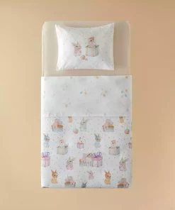 ست کاور سرویس خواب ساده پنبه ای خرگوشی پودر برند English Home کد 1750049172