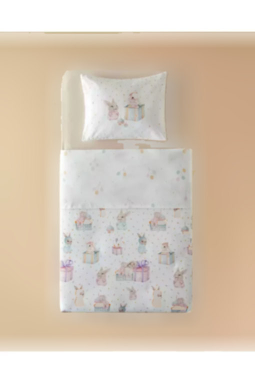 ست کاور سرویس خواب ساده پنبه ای خرگوشی پودر برند English Home کد 1750049172