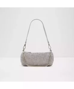 کیف دوشی بسته چرم مصنوعی قد متوسط نقره زیپدار زنانه میهمانی برند Aldo کد 1750059790