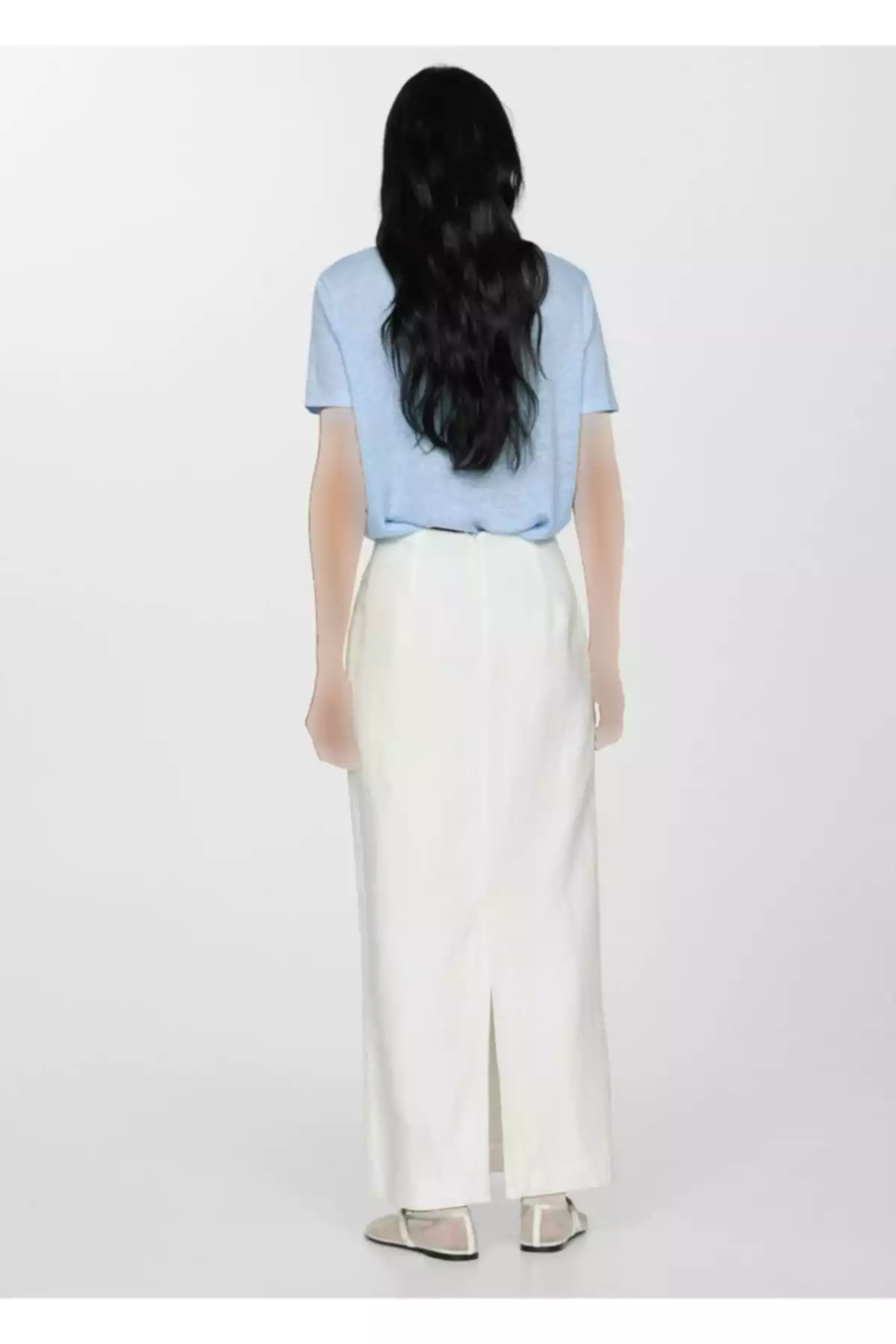 کتان آستین کوتاه تیشرت برند MANGO کد 1750214468