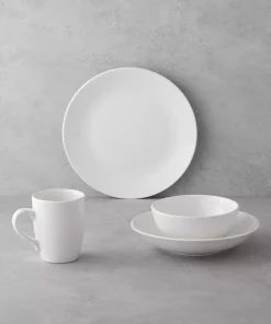 کرم سرویس غذاخوری سرامیک ست تک نفره 4تکه هچا برند English Home کد 1750191663