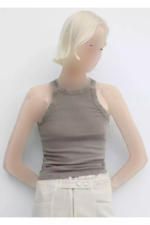 بلوز پنبه ای شسته شده برند MANGO کد 1750221185
