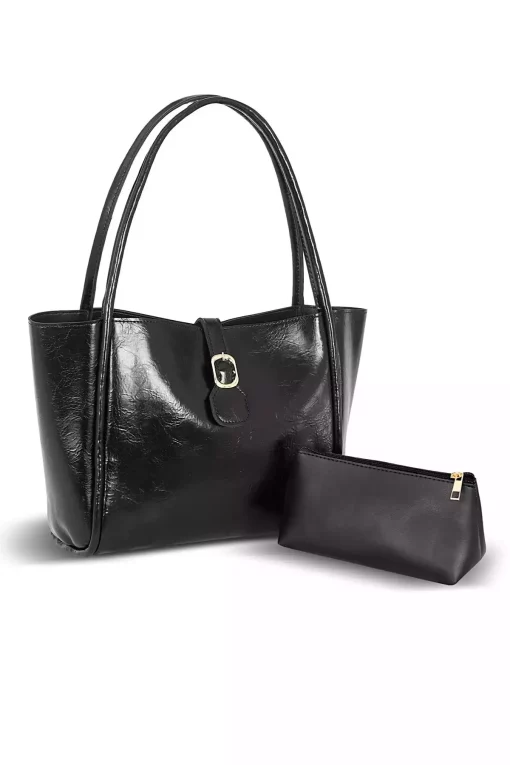 کیف دوشی کمربند چرم فصل جدید نرم آستین مدل آرایش کمربند‎دار اصل برند Tonny Black کد 1749529405