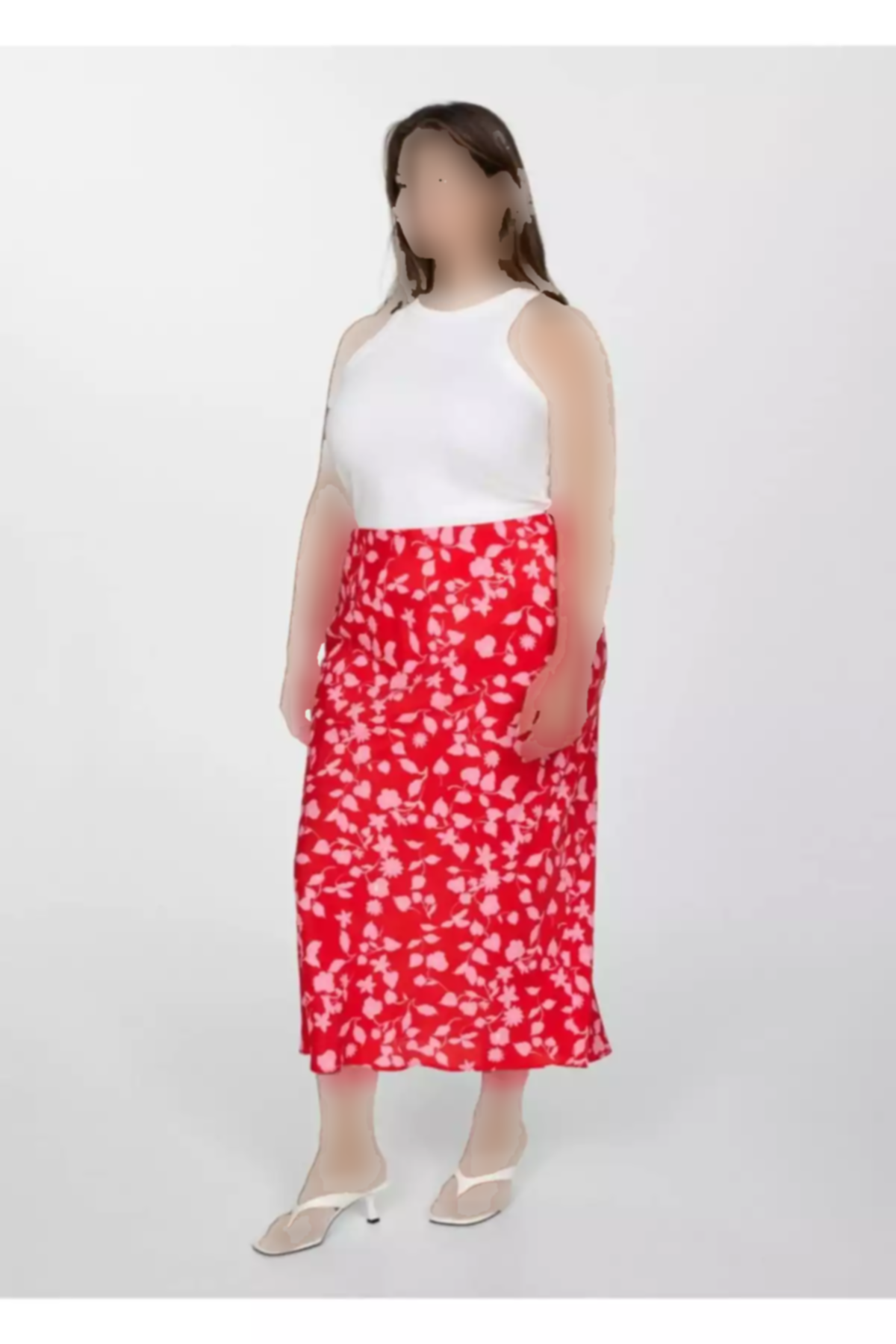 دامن بلند طرحدار برند MANGO کد 1751193724