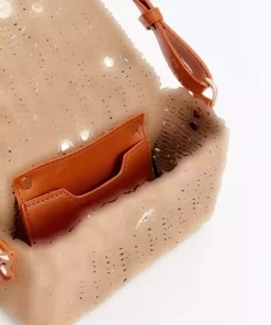 کیف دوشی حصیری زنانه برند LC Waikiki کد 1750069266