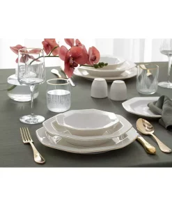 سرویس غذاخوری چینی 6نفره 24تکه طلایی لونی برند English Home کد 1750188129