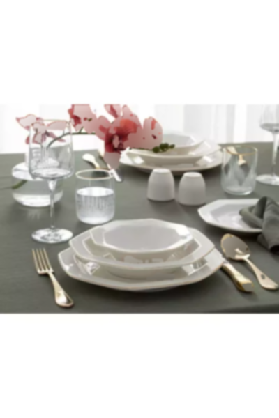 سرویس غذاخوری چینی 6نفره 24تکه طلایی لونی برند English Home کد 1750188129