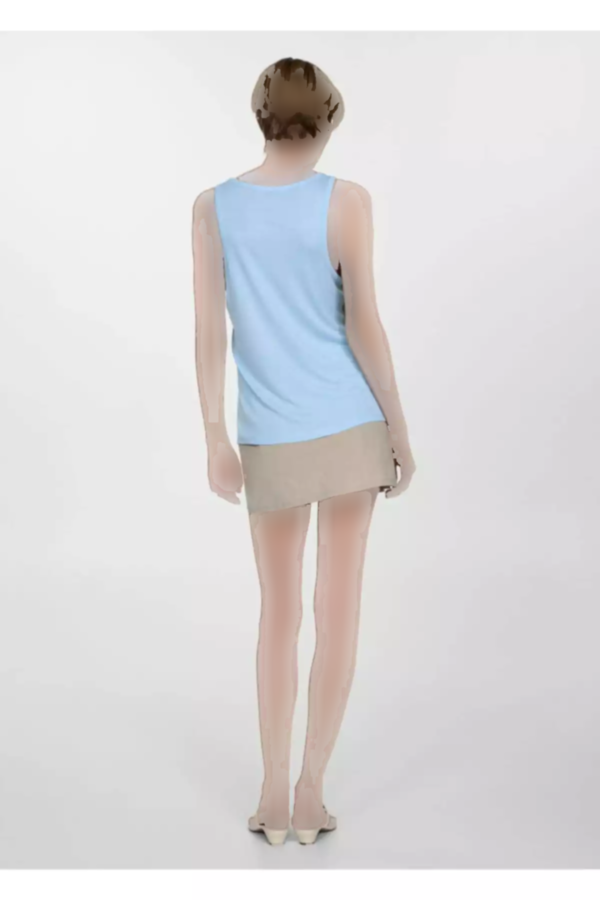 بلوز بافتنی بنددار برند MANGO کد 1750210098