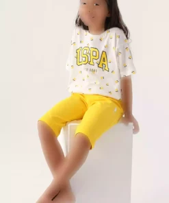 ست کشی زرد دخترانه برند U.S. Polo Assn. کد 1749501128