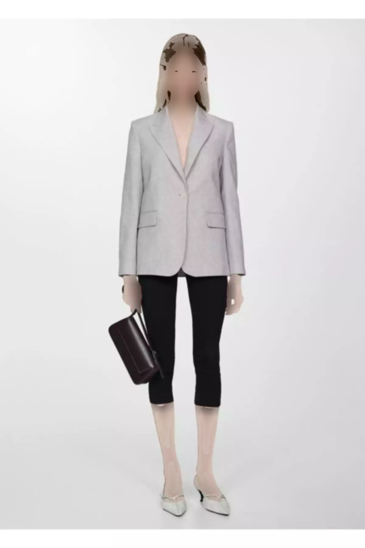 کت کتان طرحدار برند MANGO کد 1749070263