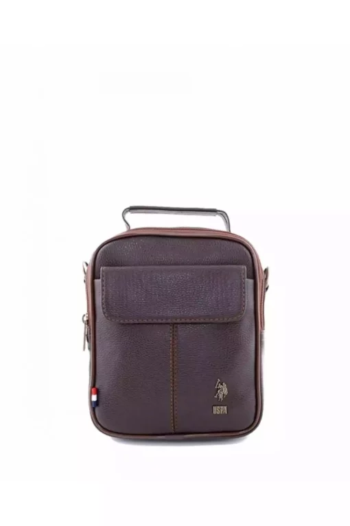ضربدری آرم فلزی کیف مردانه بند‎دار assn قهوه برند U.S. Polo Assn. کد 1749179465
