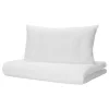 ست کاور سرویس خواب کودک قهرمان خطدار پارچه نخی سفید پوست سانتی متر برند IKEA کد 1750058467