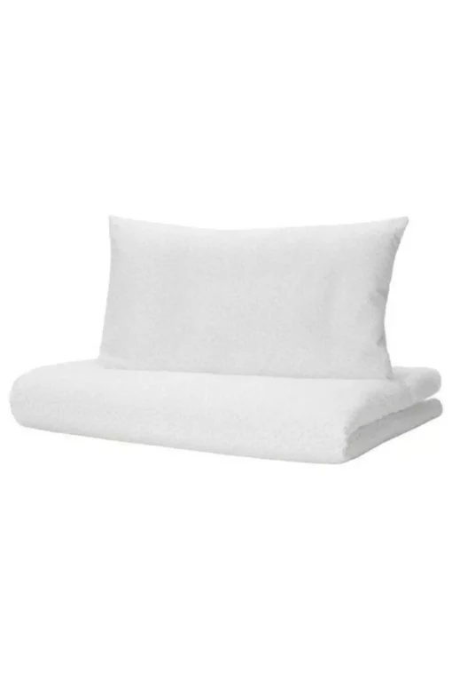 ست کاور سرویس خواب کودک قهرمان خطدار پارچه نخی سفید پوست سانتی متر برند IKEA کد 1750058467