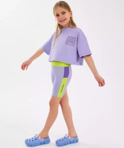 تیشرت بزرگ بنفش دخترانه برند Skechers کد 1749867733