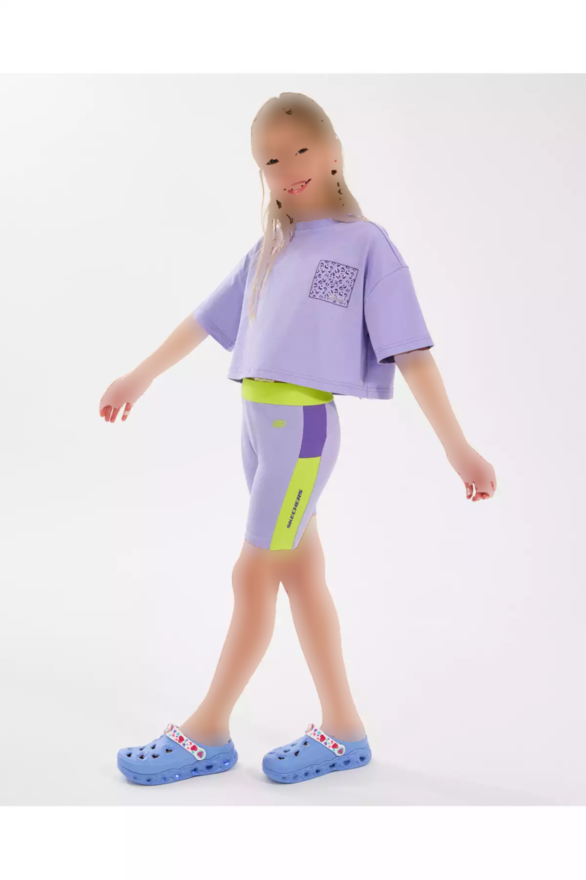 تیشرت بزرگ بنفش دخترانه برند Skechers کد 1749867733