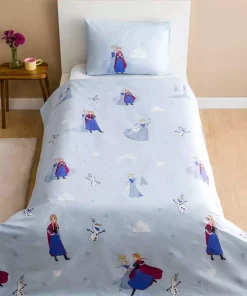ست کاور بچه گانه کودک چاپی آبی یخ زده برند LC Waikiki کد 1750056068