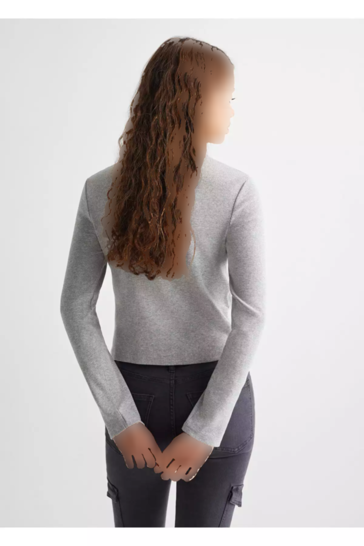 تیشرت فلزی طوسی دخترانه برند MANGO کد 1749858065