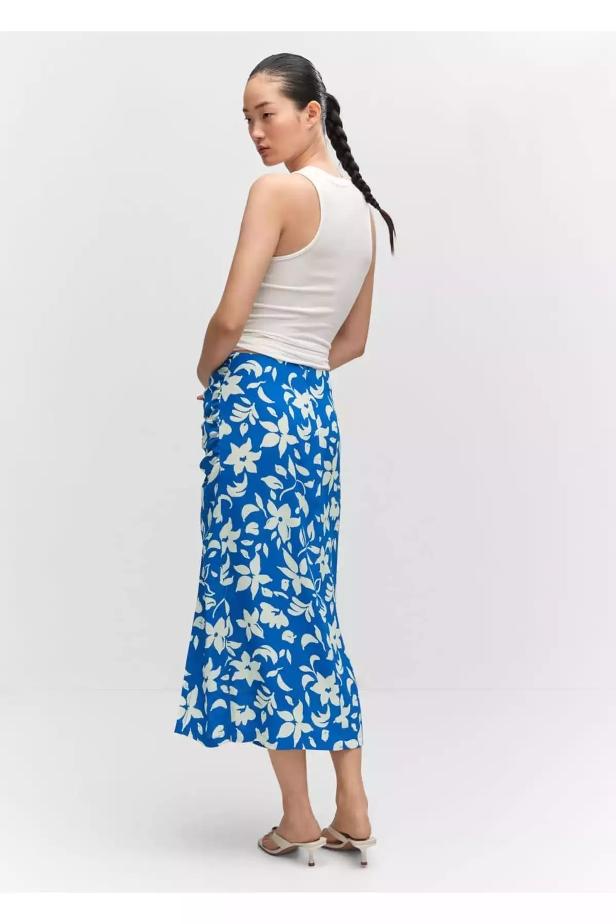 دامن چاک دار طرحدار برند MANGO کد 1751186473