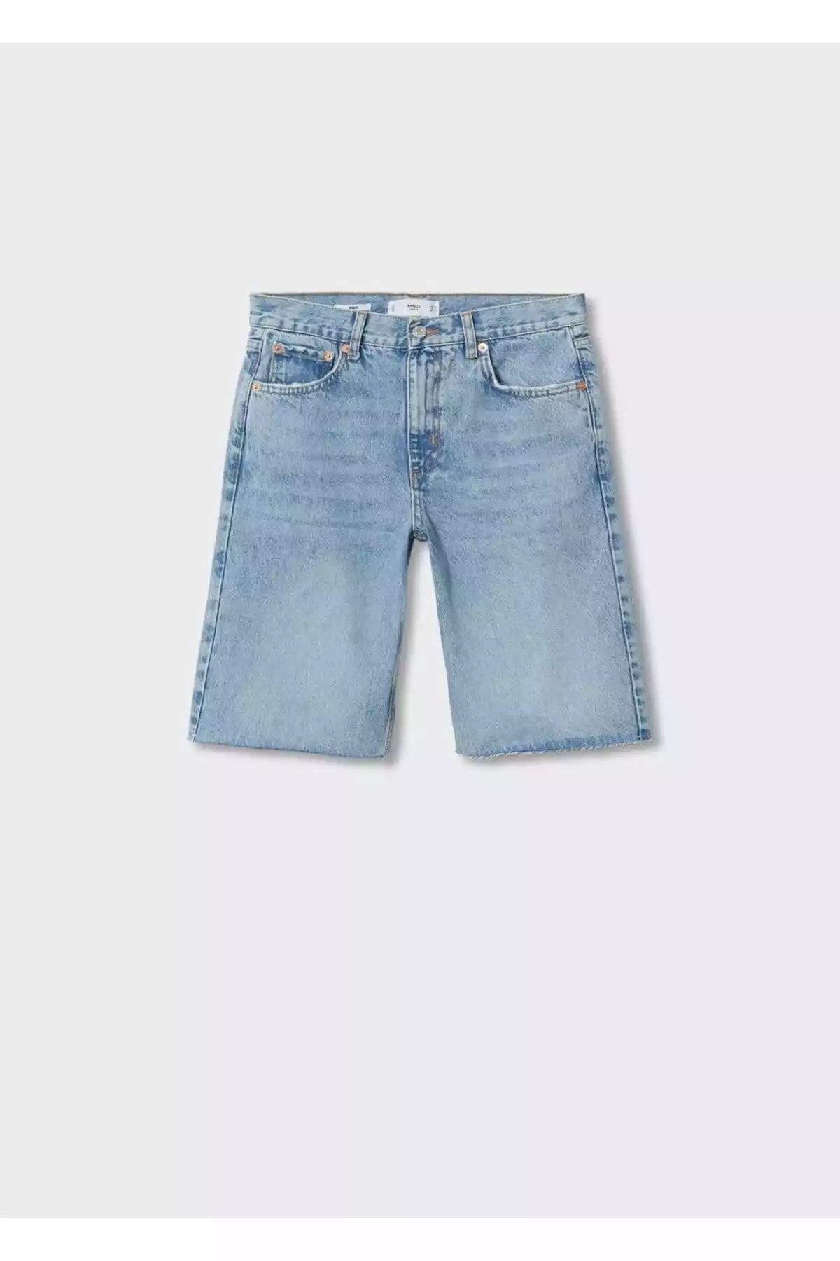 شلوارک برمودا پاچه جین برند MANGO کد 1750846271