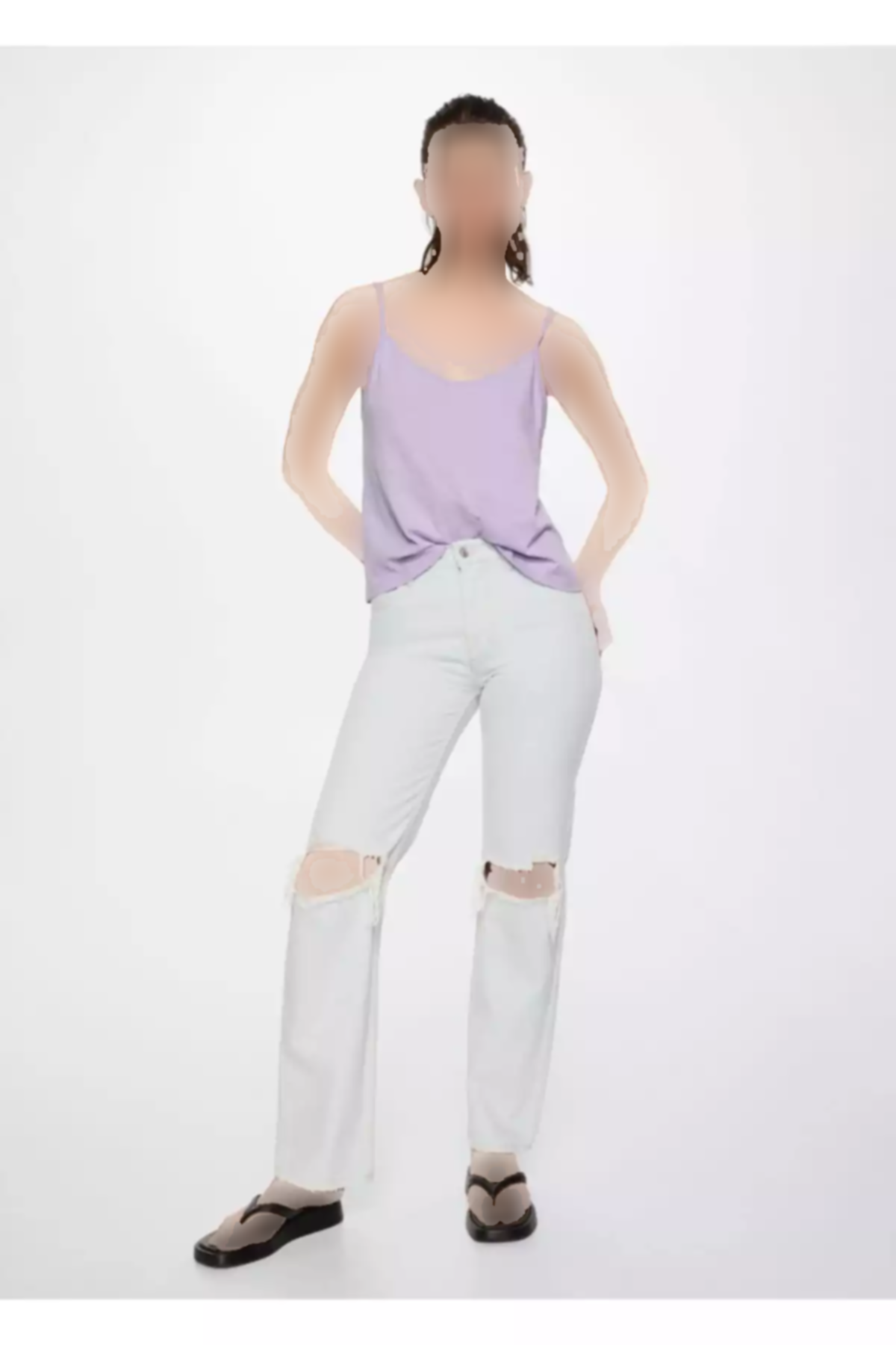 بلوز پنبه- کتان برند MANGO کد 1750214470