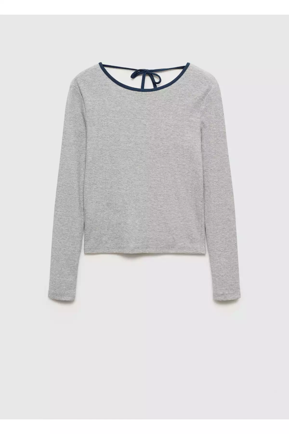 تیشرت فلزی طوسی دخترانه برند MANGO کد 1749867729