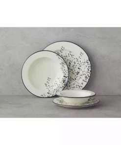 سرویس غذاخوری چینی 6نفره 24تکه مشکی عارف برند English Home کد 1750188128