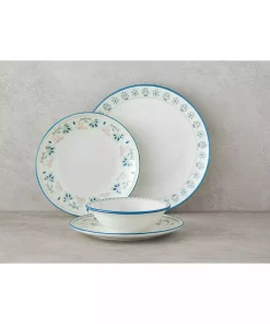 سرویس غذاخوری چینی 6نفره 24تکه سبز صورتی برند English Home کد 1750188126