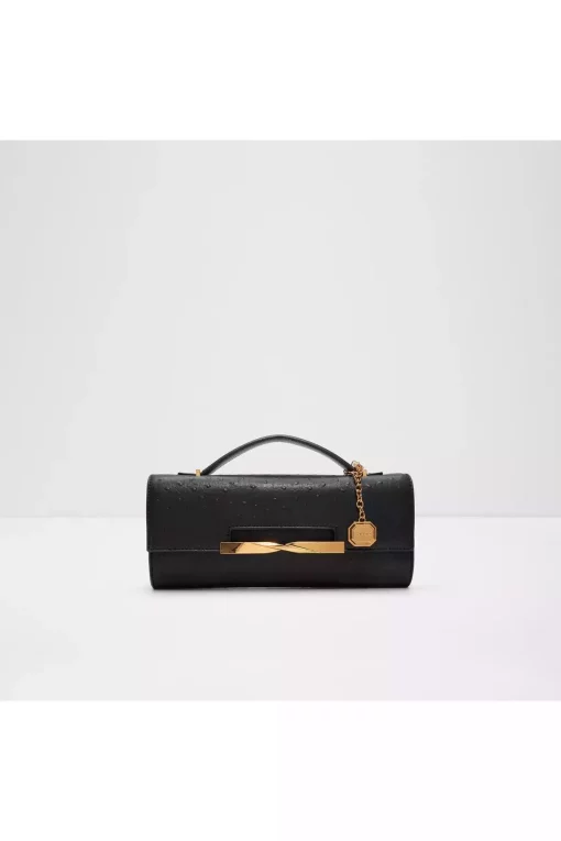 کیف دستی چرم مصنوعی قد متوسط درب‎دار مشکی زنانه برند Aldo کد 1750059792