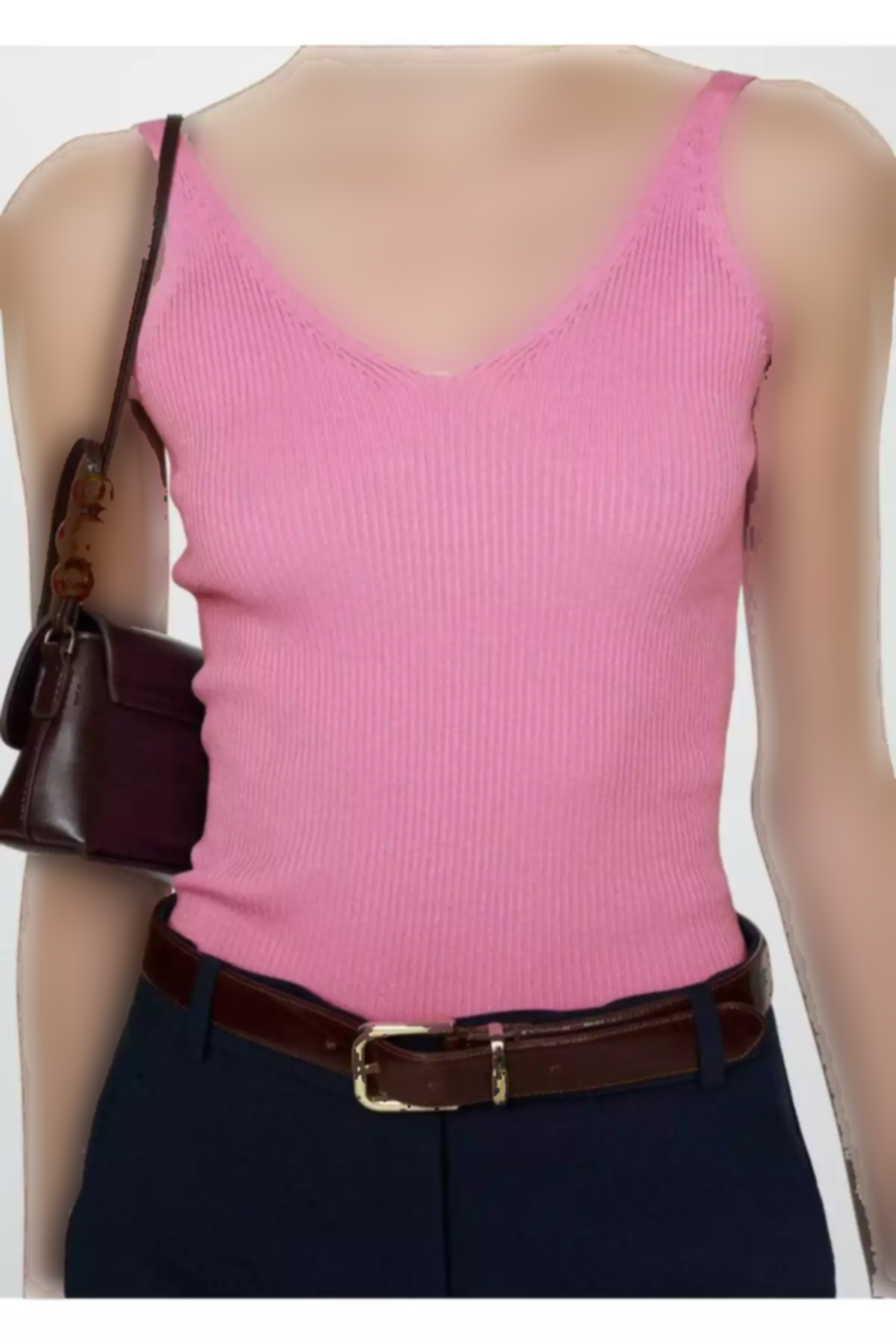 بلوز بافتنی بنددار برند MANGO کد 1750214472