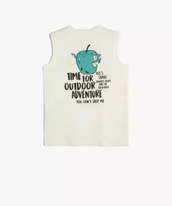 ورزشی گرد یقه چاپی پشت جلو برند Koton کد 1750873864