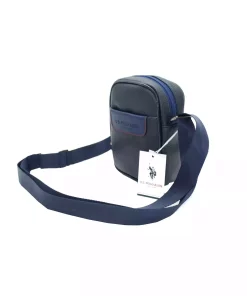 کیف دوشی چرم مصنوعی سرمه ای مردانه برند U.S. Polo Assn. کد 1749172107