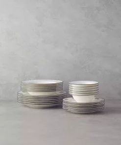 سرویس غذاخوری چینی 6نفره 24تکه مشکی مارسی برند English Home کد 1750184588