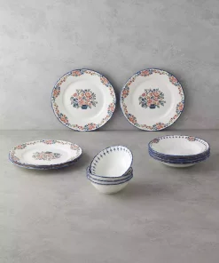 سرویس غذاخوری چینی 4نفره 12تکه رنگی پیکسل ها برند English Home کد 1750188067