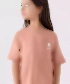 ست برمودا صورتی دخترانه assn برند U.S. Polo Assn. کد 1749505272