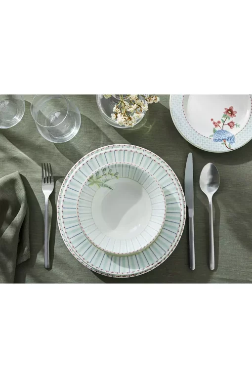 سرویس غذاخوری چینی 2نفره 8تکه آبی روشن برند English Home کد 1750184586