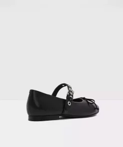 کفش عروسکی پاپیون طرحدار زنانه مشکی نوار چرم اصل مرلین برند Aldo کد 1750624991