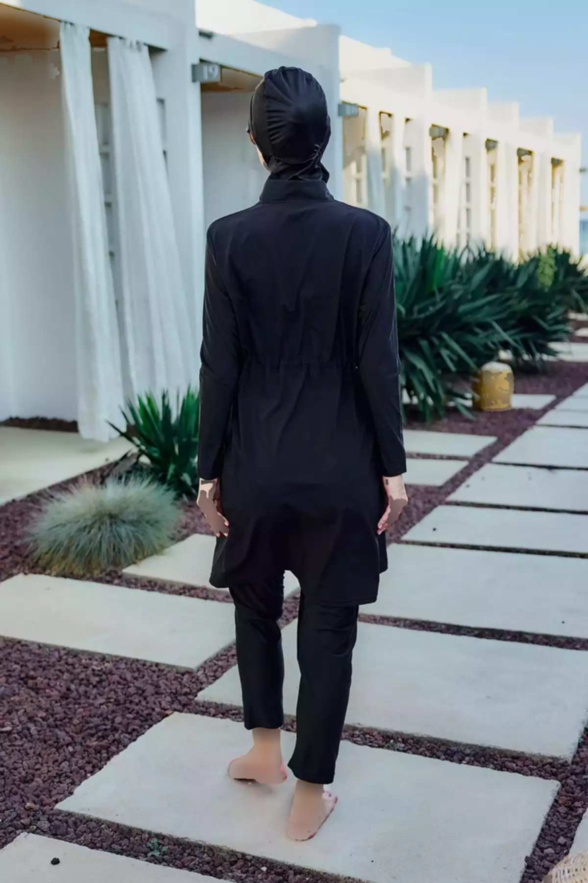 مایو اسلامی پوشیده کامل دربدار جلو سبک برند Remsa Mayo کد 1753763469