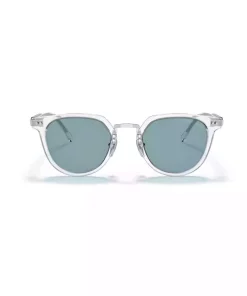 عینک بیضی کریستال پلاریزه استخوانی شفاف 49 برند Prada کد 1753731671