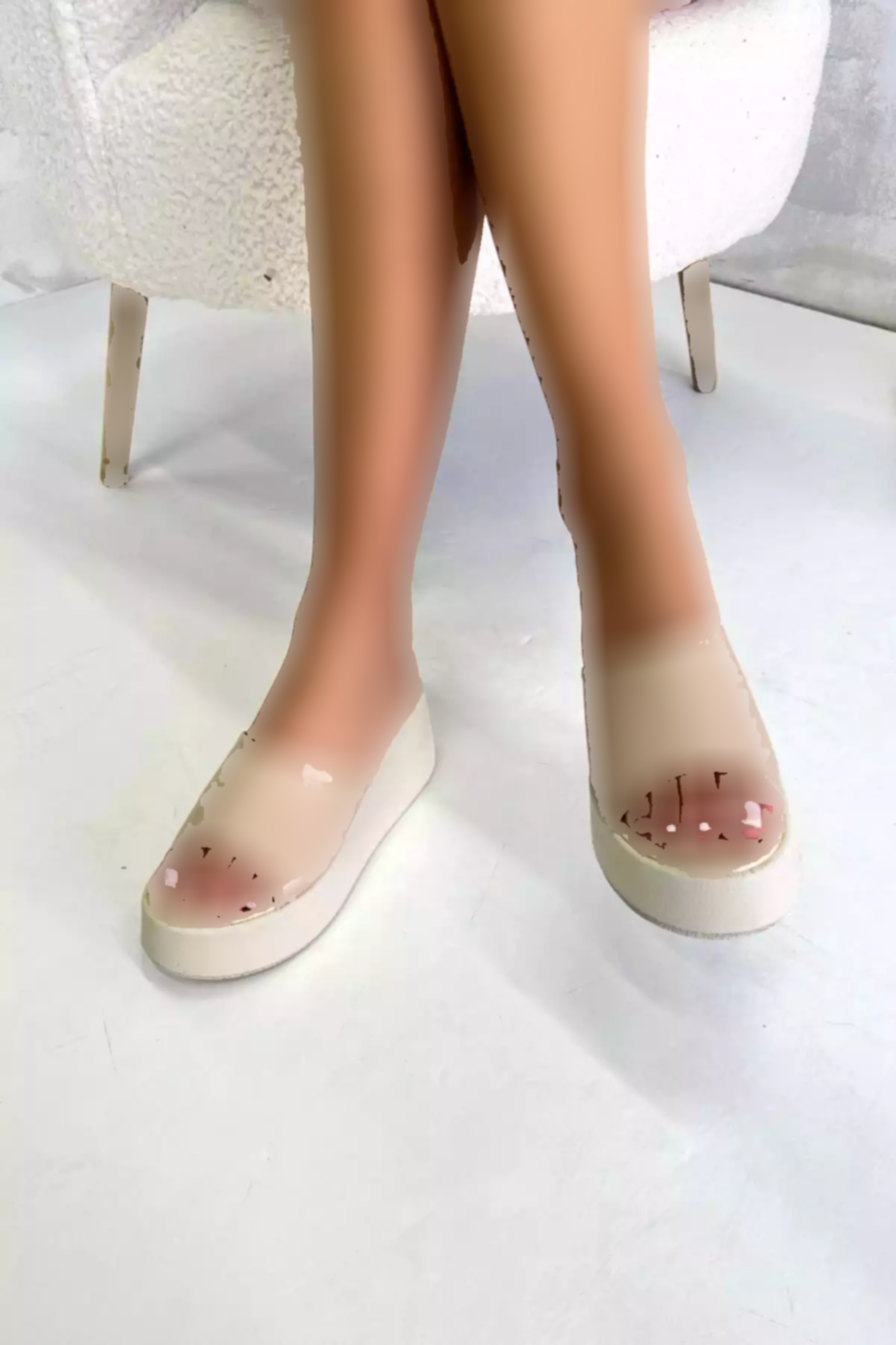 دمپایی لژدار چاپ بژ زنانه برند inizio کد 1753715471