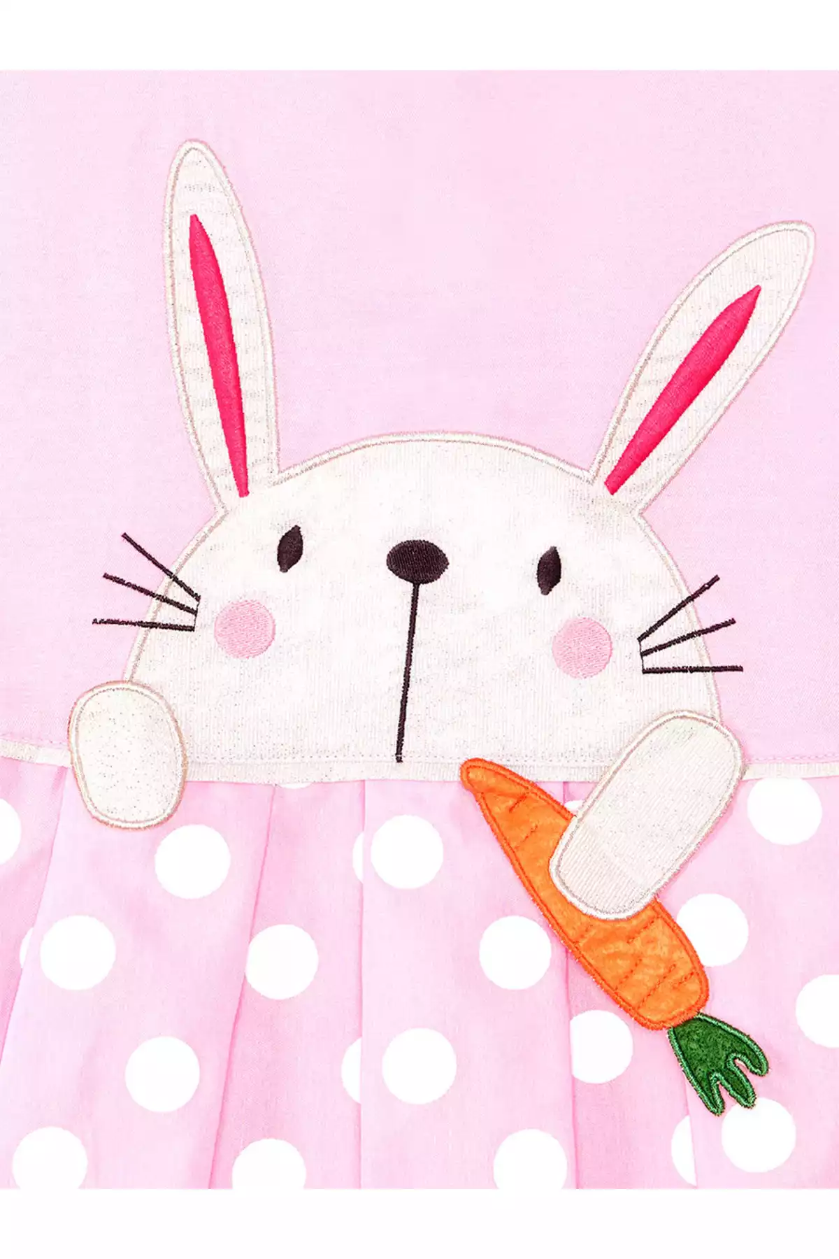 پیراهن خالدار تابستانی بدون آستین صورتی دخترانه برند Denokids کد 1753832522