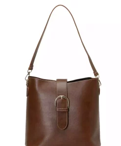 کیف دوشی شتری زنانه شانه سطل برند Polaris کد 1753618327