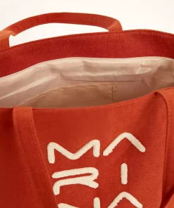 کیف دوشی آستر‎دار نارنجی زیپدار برند Marina کد 1753529524