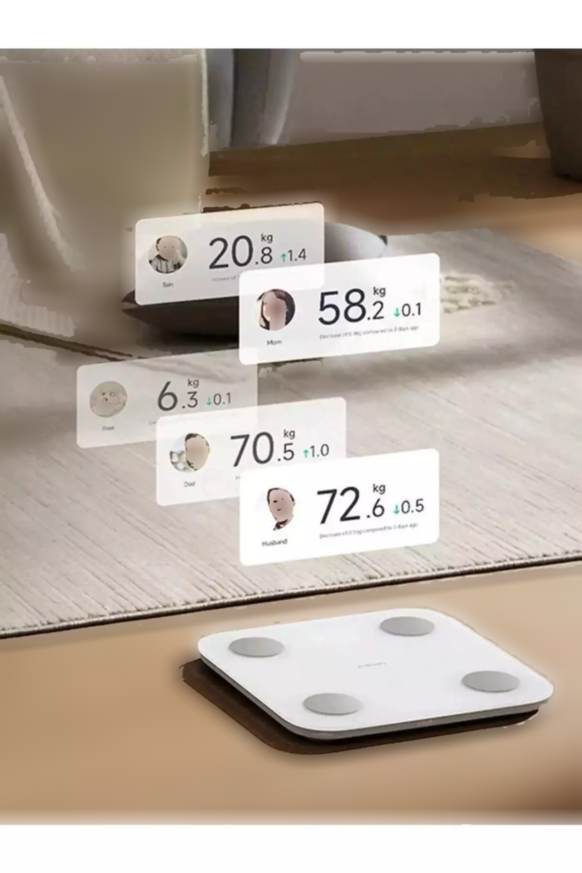 بادی سنج هوشمند 400روغنی مقیاس ترکیب بندی برند Xiaomi کد 1753790053