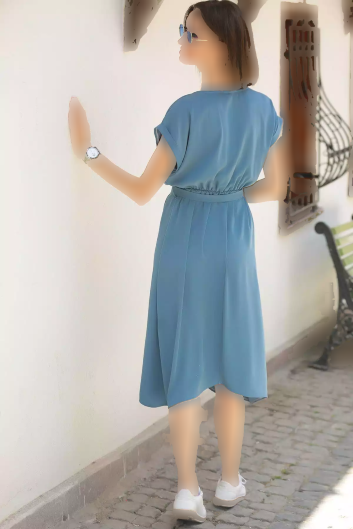 پیراهن کمر کشی گرهدار زنانه برند armonika کد 1753590069