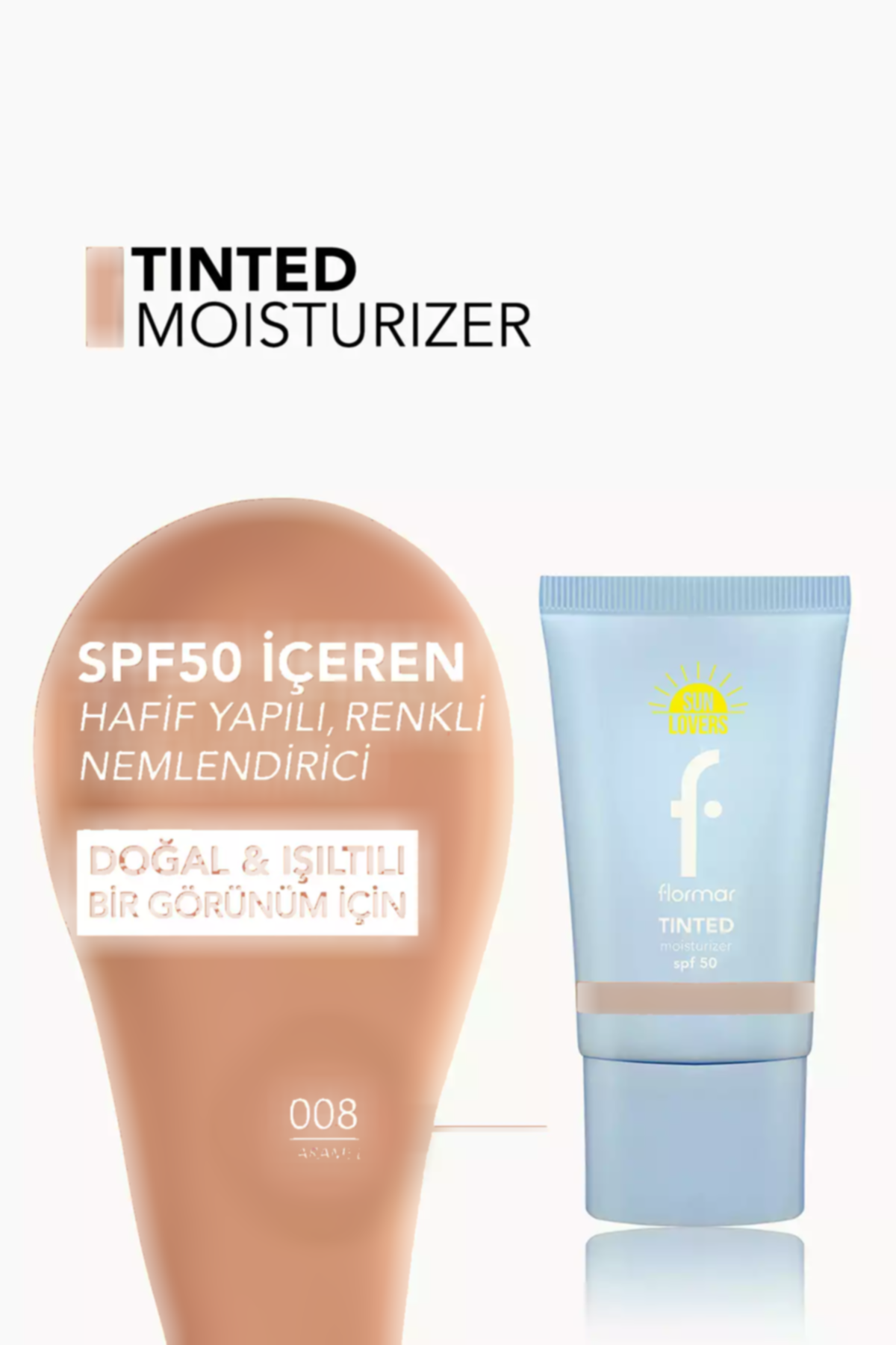 ضدآفتاب محافط نرمکننده خورشید طبیعی رنگی & برند Flormar کد 1753633686