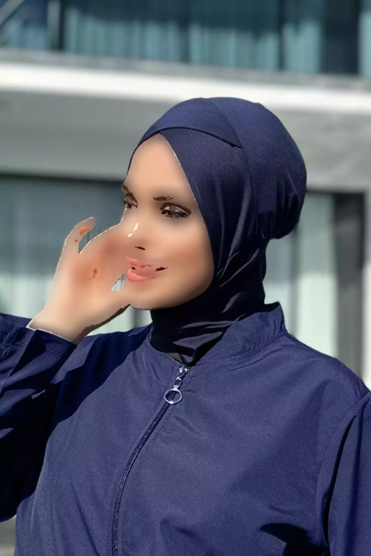 سربند مایو روسری ضربدری 6تیره سرمه ای برند Remsa Mayo کد 1753763466