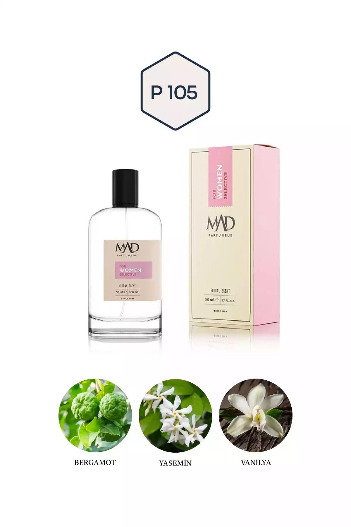 ادکلن 50میلی لیتر انتخابی برند Mad Parfüm کد 1753371010